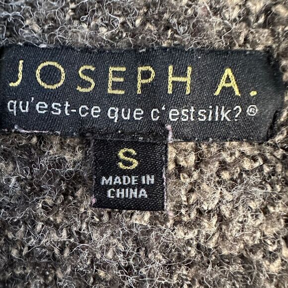 Joseph A Coatigan Houndstooth‎ Open Front Small Tan/Black Cabincore Grandma - Picture 5 of 13